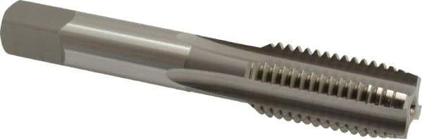OSG - 11/16-11 UNS 4 Flute Bright Finish High Speed Steel Straight Flute Standard Hand Tap - Plug, Right Hand Thread, 4-1/32" OAL, 1-13/16" Thread Length, H3 Limit, Oversize - Exact Industrial Supply