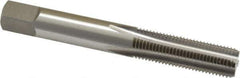 OSG - 3/8-24 UNF 2B 4 Flute Bright Finish High Speed Steel Straight Flute Standard Hand Tap - Bottoming, Right Hand Thread, 2-15/16" OAL, 1-1/4" Thread Length, H4 Limit, Oversize - Exact Industrial Supply