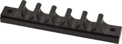 Midwest Control - 1/2 Hose OD, Multitube Holder - Black, 5 Slots, 4-1/2" OAL, 0.218" Mounting Hole, For Use With Plastic Tubing, Hose & Wire - Industrial Tool & Supply