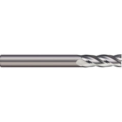 Square End Mill: 0.3937'' Dia, 0.748'' LOC, 2 Flutes, Solid Carbide Single End, Uncoated, 30 ° Helix, Centercutting, RH Cut, RH Flute