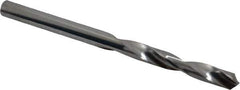 SGS - #6 118° Solid Carbide Jobber Drill - Bright Finish, Right Hand Cut, Spiral Flute, Straight Shank, 3" OAL, Faceted Point - Industrial Tool & Supply