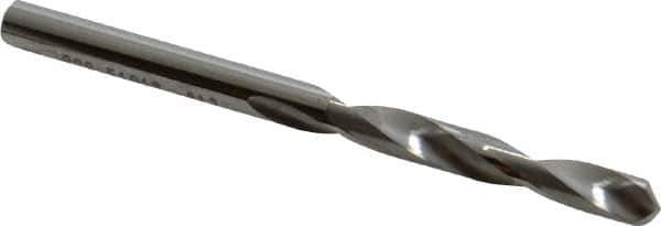 SGS - #13 118° Solid Carbide Jobber Drill - Bright Finish, Right Hand Cut, Spiral Flute, Straight Shank, 2-3/4" OAL, Faceted Point - Industrial Tool & Supply
