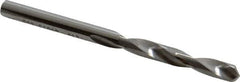SGS - #13 118° Solid Carbide Jobber Drill - Bright Finish, Right Hand Cut, Spiral Flute, Straight Shank, 2-3/4" OAL, Faceted Point - Industrial Tool & Supply