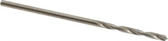 SGS - #53 118° Solid Carbide Jobber Drill - Bright Finish, Right Hand Cut, Spiral Flute, Straight Shank, 1-1/2" OAL, Faceted Point - Industrial Tool & Supply