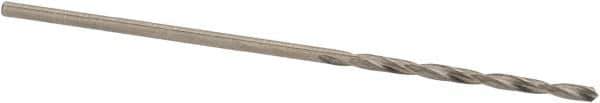 SGS - #63 118° Solid Carbide Jobber Drill - Bright Finish, Right Hand Cut, Spiral Flute, Straight Shank, 1-3/8" OAL, Faceted Point - Industrial Tool & Supply
