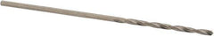 SGS - #63 118° Solid Carbide Jobber Drill - Bright Finish, Right Hand Cut, Spiral Flute, Straight Shank, 1-3/8" OAL, Faceted Point - Industrial Tool & Supply
