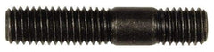 Dorman - M8x1.25 40mm OAL Unequal Double Threaded Stud - Steel, Black Oxide Finish, 21mm Long Thread Length, 10mm Short Thread Length, Metric - Industrial Tool & Supply