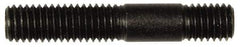 Dorman - M8x1.25 45mm OAL Unequal Double Threaded Stud - Steel, Black Oxide Finish, 23mm Long Thread Length, 10mm Short Thread Length, Metric - Industrial Tool & Supply