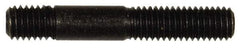 Dorman - M8x1.25 50mm OAL Unequal Double Threaded Stud - Steel, Black Oxide Finish, 23mm Long Thread Length, 10mm Short Thread Length, Metric - Industrial Tool & Supply