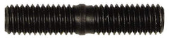 Dorman - M8x1.25 38mm OAL Unequal Double Threaded Stud - Steel, Black Oxide Finish, 18mm Long Thread Length, 17mm Short Thread Length, Metric - Industrial Tool & Supply