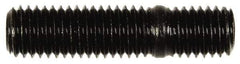 Dorman - M10x1.50 42mm OAL Unequal Double Threaded Stud - Steel, Black Oxide Finish, 27mm Long Thread Length, 12mm Short Thread Length, Metric - Industrial Tool & Supply