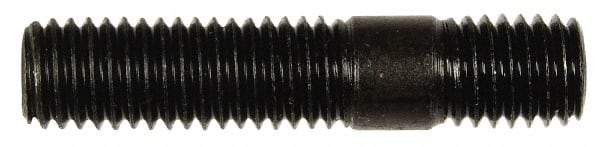Dorman - M10x1.50 47mm OAL Unequal Double Threaded Stud - Steel, Zinc-Plated Finish, 27mm Long Thread Length, 12mm Short Thread Length, Metric - Industrial Tool & Supply