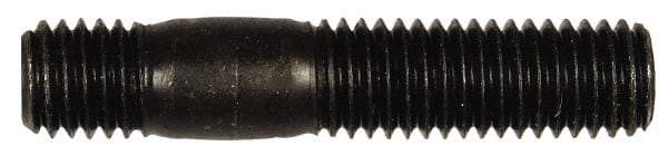 Dorman - M10x1.50 52mm OAL Unequal Double Threaded Stud - Steel, Black Oxide Finish, 27mm Long Thread Length, 12mm Short Thread Length, Metric - Industrial Tool & Supply