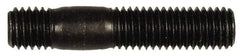 Dorman - M10x1.50 52mm OAL Unequal Double Threaded Stud - Steel, Black Oxide Finish, 27mm Long Thread Length, 12mm Short Thread Length, Metric - Industrial Tool & Supply