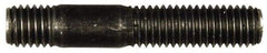 Dorman - M10x1.50 57mm OAL Unequal Double Threaded Stud - Steel, Black Oxide Finish, 28mm Long Thread Length, 12mm Short Thread Length, Metric - Industrial Tool & Supply