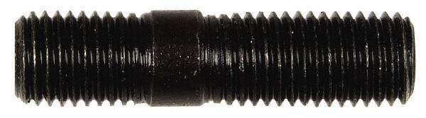 Dorman - M10x1.25 41mm OAL Unequal Double Threaded Stud - Steel, Black Oxide Finish, 21mm Long Thread Length, 13mm Short Thread Length, Metric - Industrial Tool & Supply