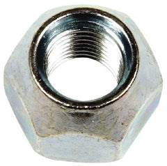 Dorman - 7/16-20 Zinc Finish Open Wheel Nut - 3/4" Hex, 9/16" OAL - Industrial Tool & Supply