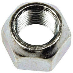 Dorman - 1/2-20 Zinc Finish Open Wheel Nut - 3/4" Hex, 9/16" OAL, 60° Seat Angle - Industrial Tool & Supply