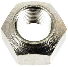 Dorman - 5/8-18 Zinc Finish Open Wheel Nut - 1" Hex, 21/32" OAL, 90° Seat Angle - Industrial Tool & Supply