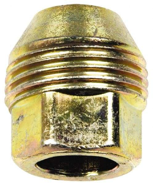Dorman - M14-1.5 Zinc Finish Open Wheel Nut - 22mm Hex, 28.5mm OAL, 60° Seat Angle - Industrial Tool & Supply