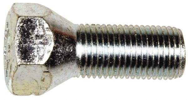 Dorman - 1/2-20, 3/4" Hex Wheel Bolt - 1" Thread Length, 60° Seat Angle - Industrial Tool & Supply