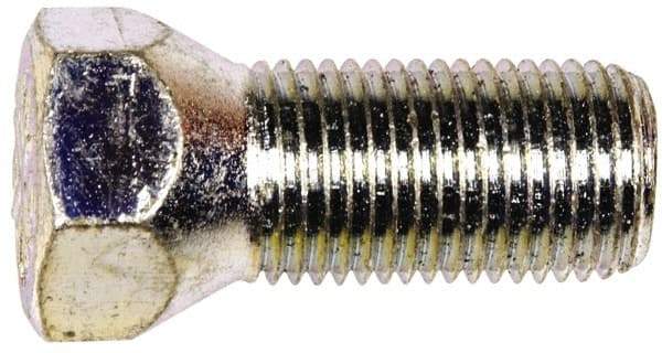 Dorman - 9/16-18, 3/4" Hex Wheel Bolt - 1" Thread Length, 60° Seat Angle - Industrial Tool & Supply