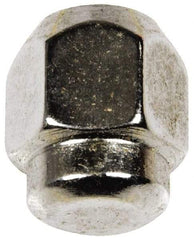 Dorman - M10-1.25 Chrome Finish Capped Wheel Nut - 17mm Hex, 21mm OAL, 60° Seat Angle - Industrial Tool & Supply