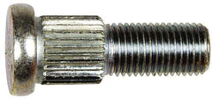 Dorman - 7/16-20 Serrated Bolt Wheel Stud - 0.555" Knurl, 1-7/16" OAL, 17/32" Shoulder Length - Industrial Tool & Supply