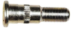 Dorman - 1/2-20 Serrated Bolt Wheel Stud - 5/8" Knurl, 1-5/16" OAL, 1" Shoulder Length - Industrial Tool & Supply