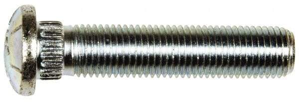 Dorman - 7/16-20 Serrated Bolt Wheel Stud - 0.475" Knurl, 2-1/8" OAL, 3/16" Shoulder Length - Industrial Tool & Supply