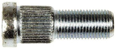 Dorman - 1/2-20 Serrated Bolt Wheel Stud - 0.62" Knurl, 1-5/8" OAL, 19/32" Shoulder Length - Industrial Tool & Supply