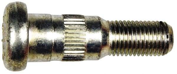 Dorman - 7/16-20 Serrated Bolt Wheel Stud - 0.565" Knurl, 1-3/4" OAL, 7/8" Shoulder Length - Industrial Tool & Supply
