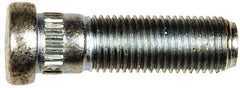 Dorman - 7/16-20 Serrated Bolt Wheel Stud - 0.472" Knurl, 1-1/2" OAL, 11/32" Shoulder Length - Industrial Tool & Supply