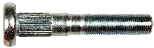 Dorman - 9/16-18 Serrated Bolt Wheel Stud - 0.621" Knurl, 3-17/32" OAL, 1-5/16" Shoulder Length - Industrial Tool & Supply