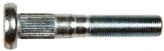 Dorman - 9/16-18 Serrated Bolt Wheel Stud - 0.621" Knurl, 3-17/32" OAL, 1-5/16" Shoulder Length - Industrial Tool & Supply