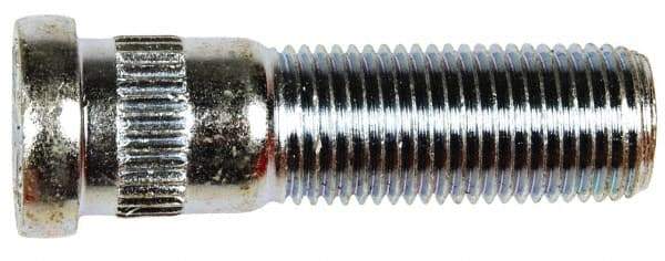 Dorman - 9/16-18 Serrated Bolt Wheel Stud - 5/8" Knurl, 2" OAL, 5/8" Shoulder Length - Industrial Tool & Supply