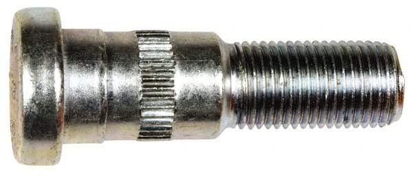 Dorman - 1/2-20 Serrated Bolt Wheel Stud - 5/8" Knurl, 2" OAL, 7/8" Shoulder Length - Industrial Tool & Supply