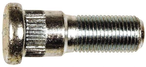 Dorman - 1/2-20 Serrated Bolt Wheel Stud - 0.621" Knurl, 1-5/8" OAL, 17/32" Shoulder Length - Industrial Tool & Supply