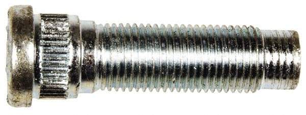 Dorman - 1/2-20 Serrated Bolt Wheel Stud - 0.62" Knurl, 1-21/32" OAL, 11/32" Shoulder Length - Industrial Tool & Supply