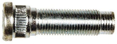 Dorman - 1/2-20 Serrated Bolt Wheel Stud - 0.62" Knurl, 1-21/32" OAL, 11/32" Shoulder Length - Industrial Tool & Supply