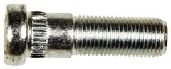 Dorman - 1/2-20 Serrated Bolt Wheel Stud - 0.568" Knurl, 1-11/16" OAL, 5/8" Shoulder Length - Industrial Tool & Supply