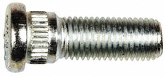 Dorman - M12-1.5 Serrated Bolt Wheel Stud - 14.22mm Knurl, 37mm OAL, 8mm Shoulder Length - Industrial Tool & Supply