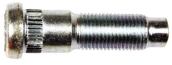 Dorman - 1/2-20 Serrated Bolt Wheel Stud - 0.589" Knurl, 1-15/16" OAL, 5/8" Shoulder Length - Industrial Tool & Supply