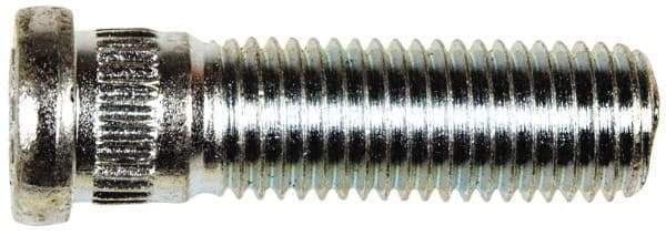 Dorman - M12-1.5 Serrated Bolt Wheel Stud - 12.73mm Knurl, 41.5mm OAL, 8mm Shoulder Length - Industrial Tool & Supply
