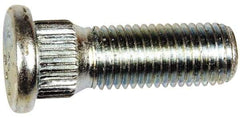 Dorman - M12-1.5 Serrated Bolt Wheel Stud - 14.35mm Knurl, 37.5mm OAL, 7mm Shoulder Length - Industrial Tool & Supply
