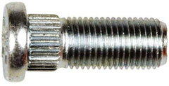 Dorman - M12-1.25 Serrated Bolt Wheel Stud - 12.83mm Knurl, 32.5mm OAL, 7mm Shoulder Length - Industrial Tool & Supply