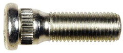 Dorman - M12-1.5 Serrated Bolt Wheel Stud - 14.2mm Knurl, 40mm OAL, 8mm Shoulder Length - Industrial Tool & Supply