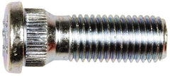 Dorman - M12-1.5 Serrated Bolt Wheel Stud - 14.3mm Knurl, 35.5mm OAL, 6.5mm Shoulder Length - Industrial Tool & Supply