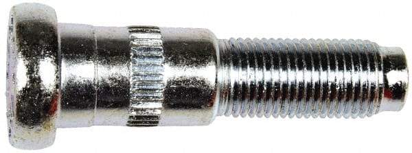 Dorman - 1/2-20 Serrated Bolt Wheel Stud - 5/8" Knurl, 2-1/4" OAL, 15/16" Shoulder Length - Industrial Tool & Supply