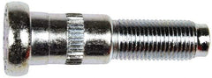 Dorman - 1/2-20 Serrated Bolt Wheel Stud - 5/8" Knurl, 2-1/4" OAL, 15/16" Shoulder Length - Industrial Tool & Supply